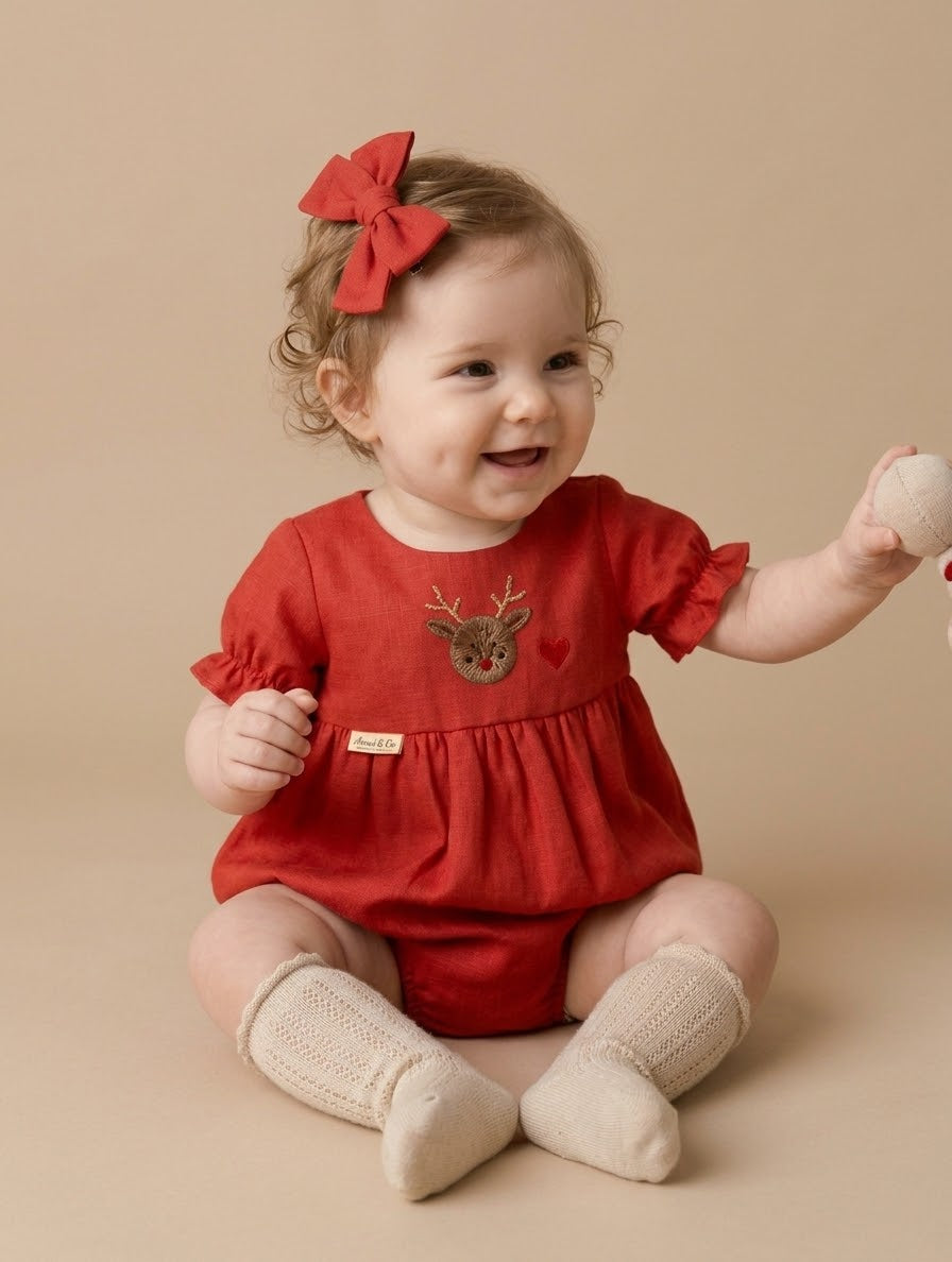 Gardenia bebe Bordado Navidad