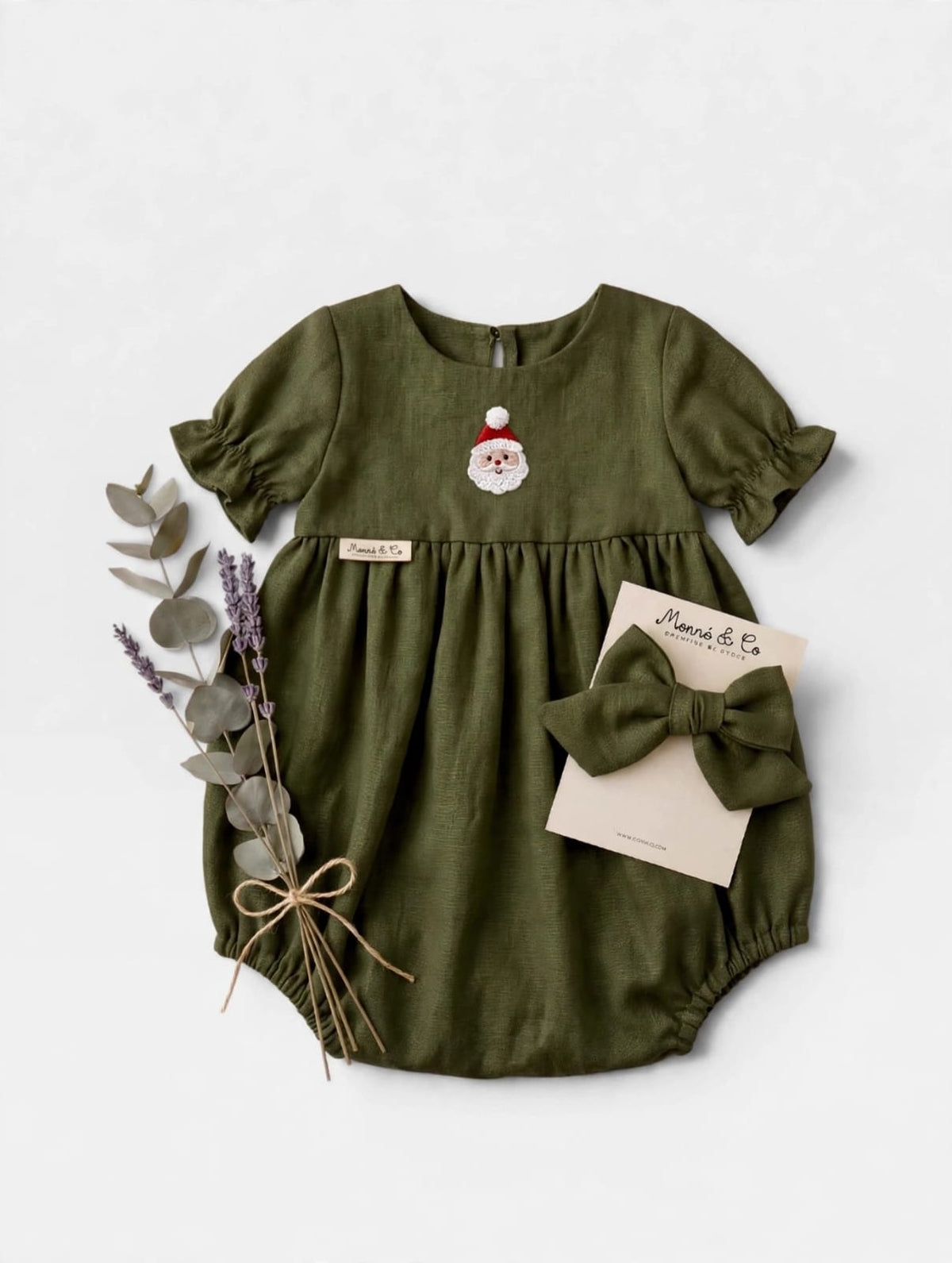 Gardenia bebe Bordado Navidad