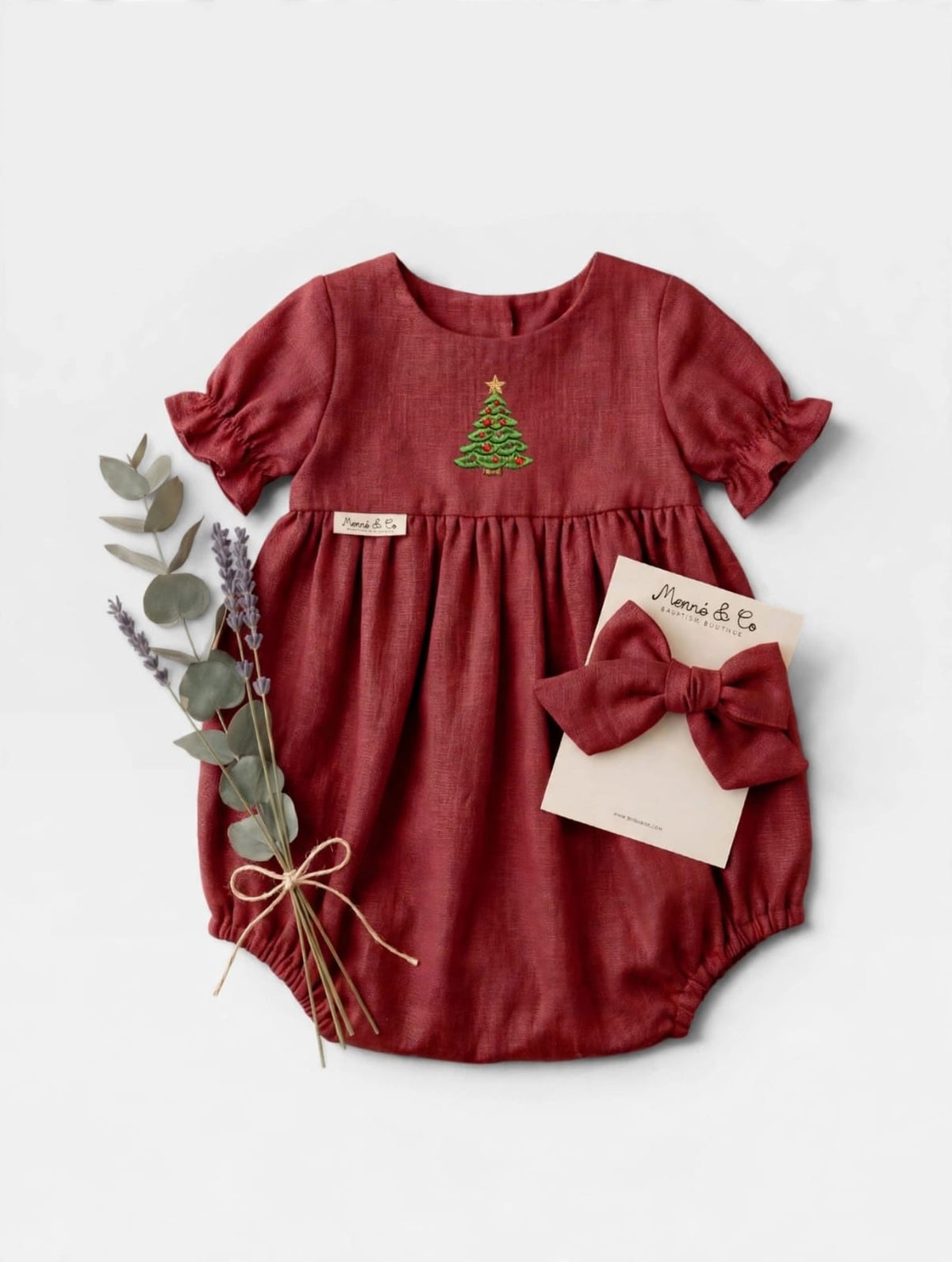 Gardenia bebe Bordado Navidad
